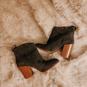 Zara block heel booties